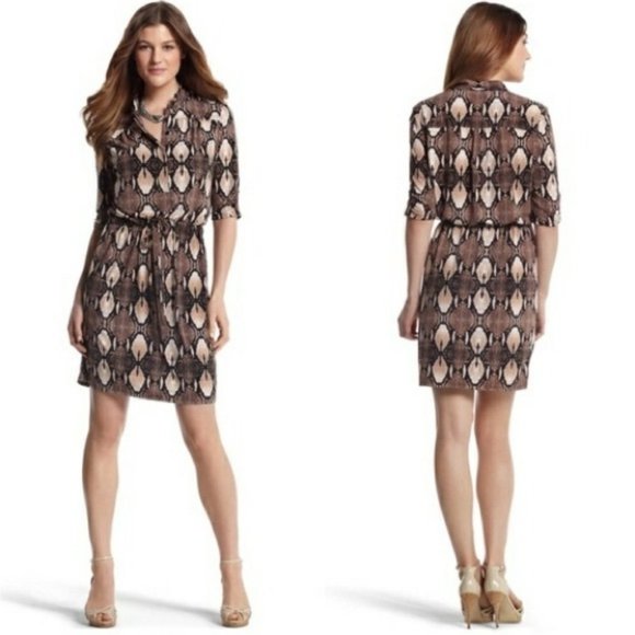 White House Black Market Dresses & Skirts - White House Black Market Snakeksin Dress